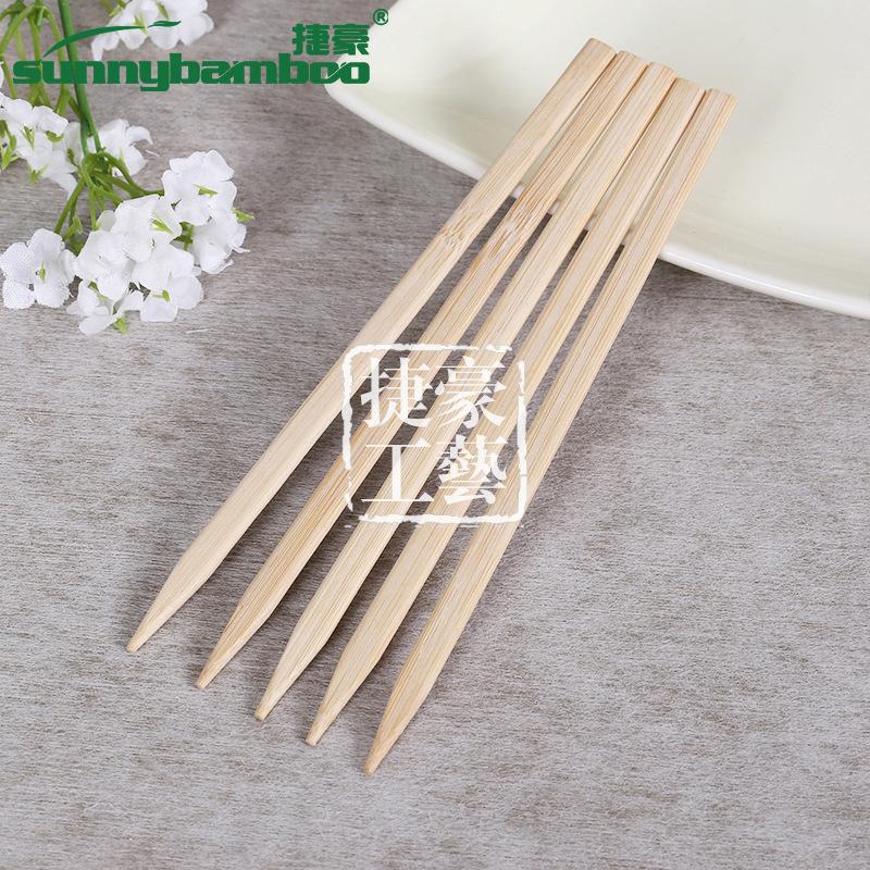 High-quality, thick, single-pointed, flat-string bamboo skewers for barbecue, multi-purpose skewers for oden, convenient bamboo skewer barbecue fork manufacturer wholesale