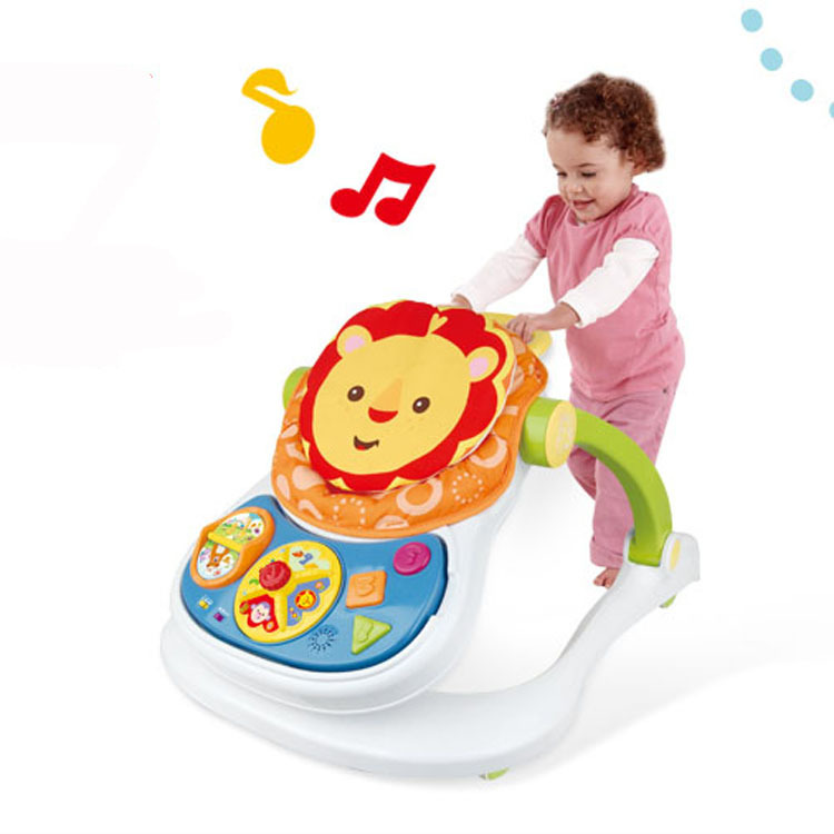 yayaya婴儿学步车多功能四合一智能婴儿宝宝手推学步车 儿童餐桌椅益智玩具