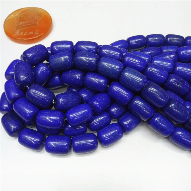 Factory direct sales of lapis lazuli bucket beads, loose beads, semi-finished products wholesale, DIY string beads, drum beads, jewelry matching beads, best-selling products Item Picture
