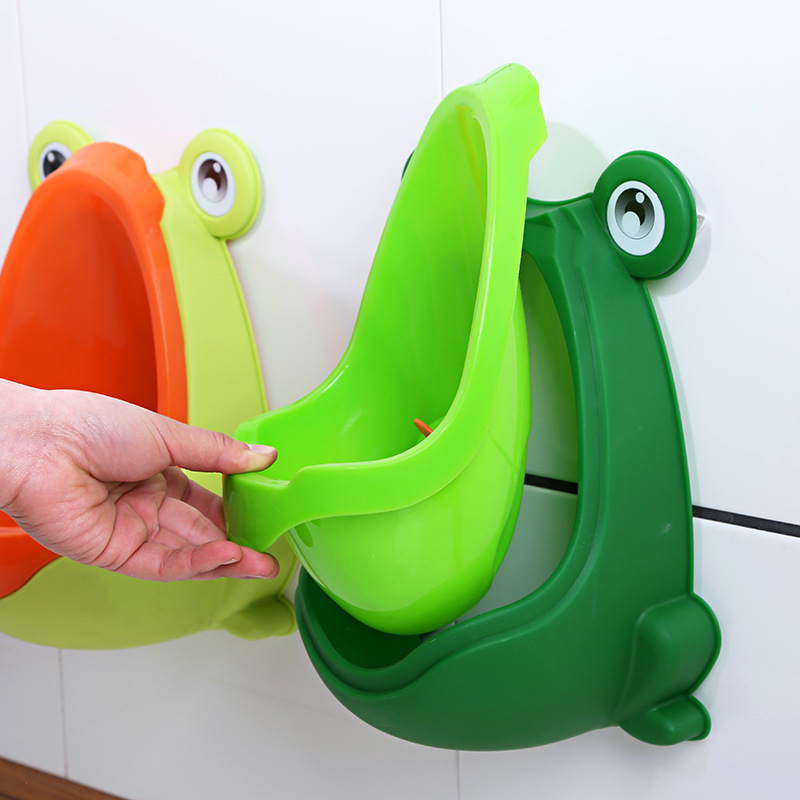 儿童小便器挂墙式青蛙小便斗小孩尿桶站立式小便池尿盆详情图3