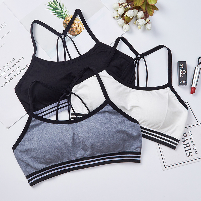 Factory direct sales: Sexy, breathable back, chest-hugging, no steel rings, comfortable base, yoga, running, sweat-absorbing sports underwear for women