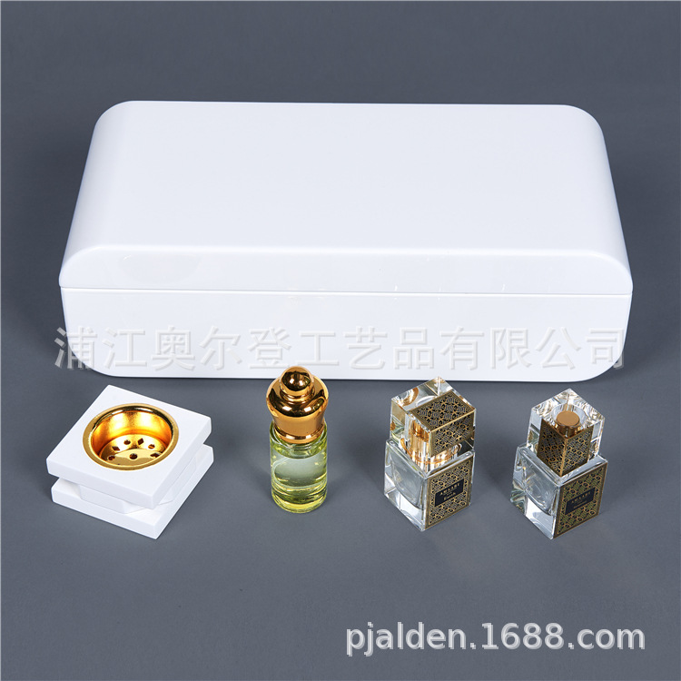 White arc-shaped wooden box custom packaging gift box set, Christmas gift box, lacquered wooden packaging box wholesale Specification image