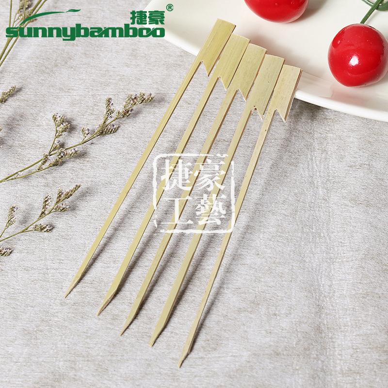 Portable outdoor barbecue bamboo skewers in various specifications, wholesale of bamboo skewers for oden, fruit skewers, hot dogs and sausages Specification image