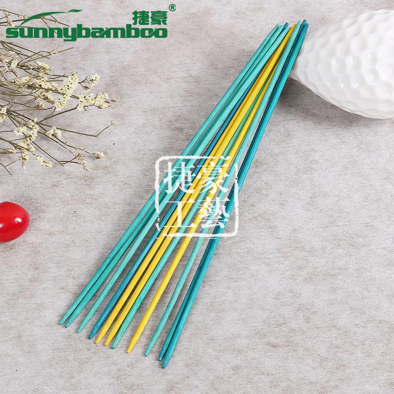 Raw wood craft, colorful double-pointed wooden sticks, beauty and grooming sticks, nail cleaning sticks, handcrafted bamboo sticks, factory wholesale