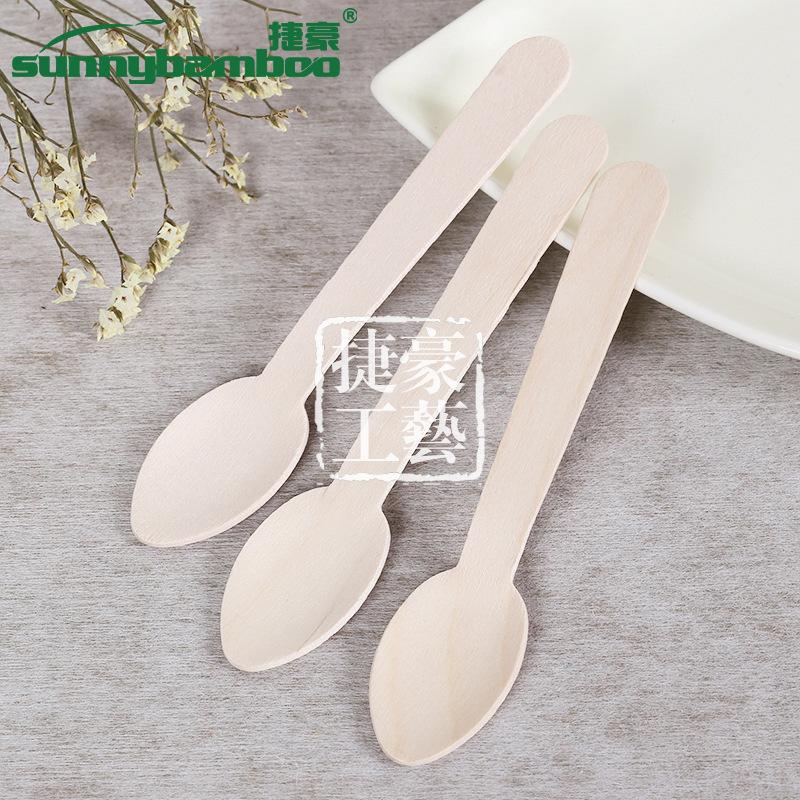 New high-quality disposable knives, forks and spoons, food-grade multi-purpose disposable tableware, portable wooden knives, forks and spoons for travel details Picture