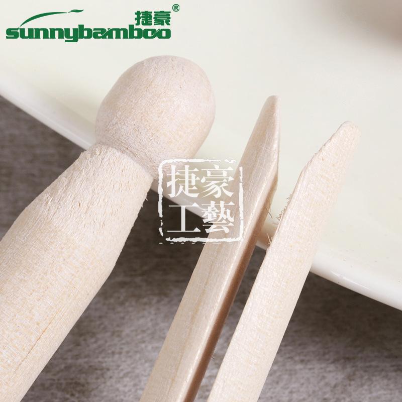 Early childhood education tools, natural wood-colored doll holders, children's educational wooden toys, wooden round heads, DIY doll holders, drying clothes holders Application Scenario