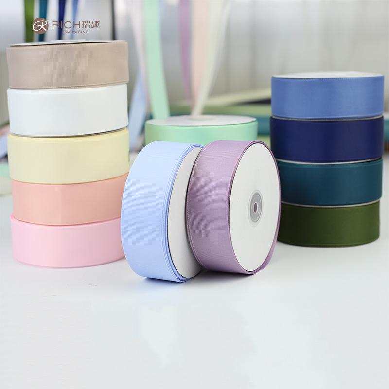 瑞趣新款螺纹缎带丝带彩带玫瑰花杆包装网纱制作彩带1.5*50