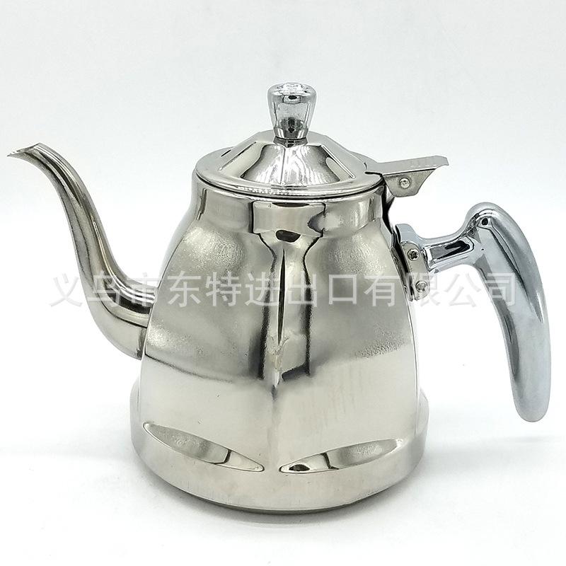厂家直销不锈钢水壶1.5L茶壶咖啡壶冷水壶酒店餐厅创意六角壶产品图