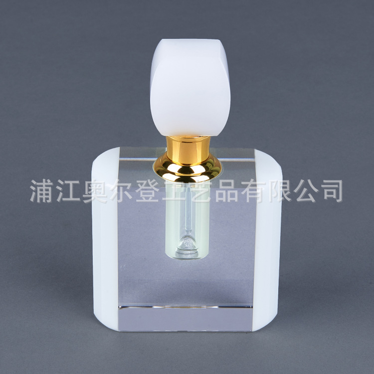 K101 Premium two-sided white crystal essential oil bottle, 3ml body perfume bottle, screw-top premium empty perfume bottle, portioned bottle, Alden