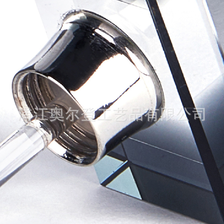 跨境男士阿拉伯中东迪拜水晶香水瓶方形10ml水晶K9人体精油瓶黑色细节图