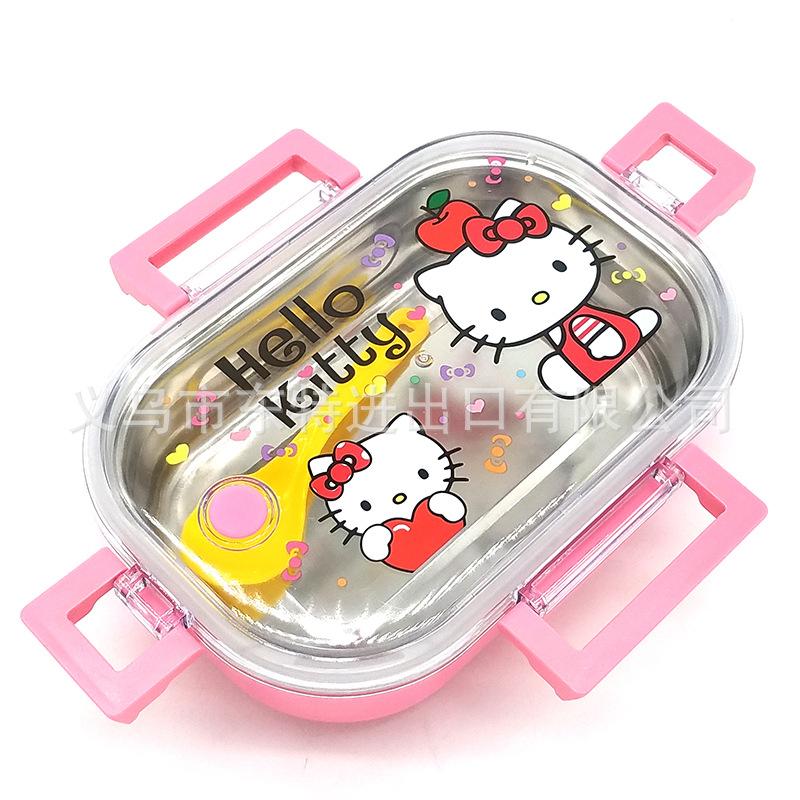 Factory direct sales of 750ml stainless steel lunch boxes, cartoon bento boxes, children and students' food compartments, sealed and anti-overflow lunch boxes Application Scenario