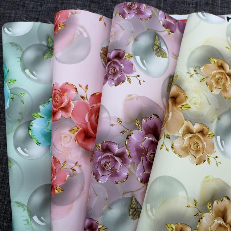 3D digital printing 290T twill fabric imitation nylon fabric PU storage bag waterproof fabric tablecloth Oxford fabric details Picture