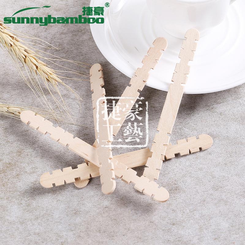 Multi-color handcrafted products, zigzag ice cream sticks, creative ice cream, disposable wooden sticks, ice cream sticks, wooden stick manufacturers wholesale Specification image
