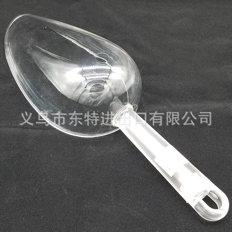 厂家直销透明冰铲pc塑料圆底冰铲粮食面粉铲多用取冰铲干果咖啡铲详情图6
