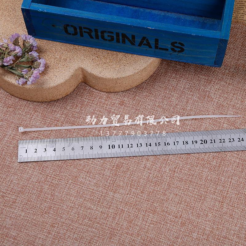 Nylon Cable Tie 4*250 Self-Locking Nylon Cable Tie White Black Cable Tie Plastic Binding Tape Application Scenario