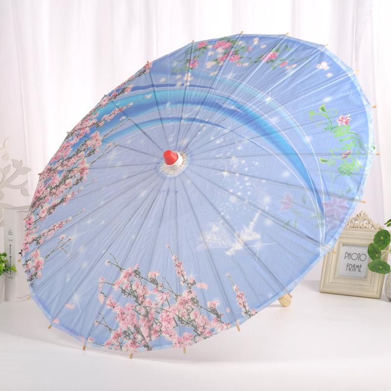婚庆产品创意中国风木柄油纸伞舞台演出道具伞大号印花蕾丝伞婚庆用品批发详情图6