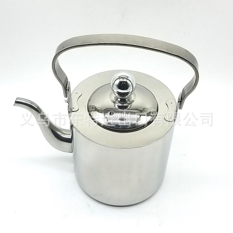 Factory direct sales of stainless steel water kettles, straight cylinder single-handle kettles with spouts, thickened high-end kettles, vertical vertical Youle kettles details Picture