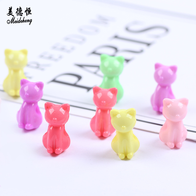 Spring-colored handmade beaded cartoon animal style straight-hole irregular-shaped beads diy children's educational toy beads accessories Specification image