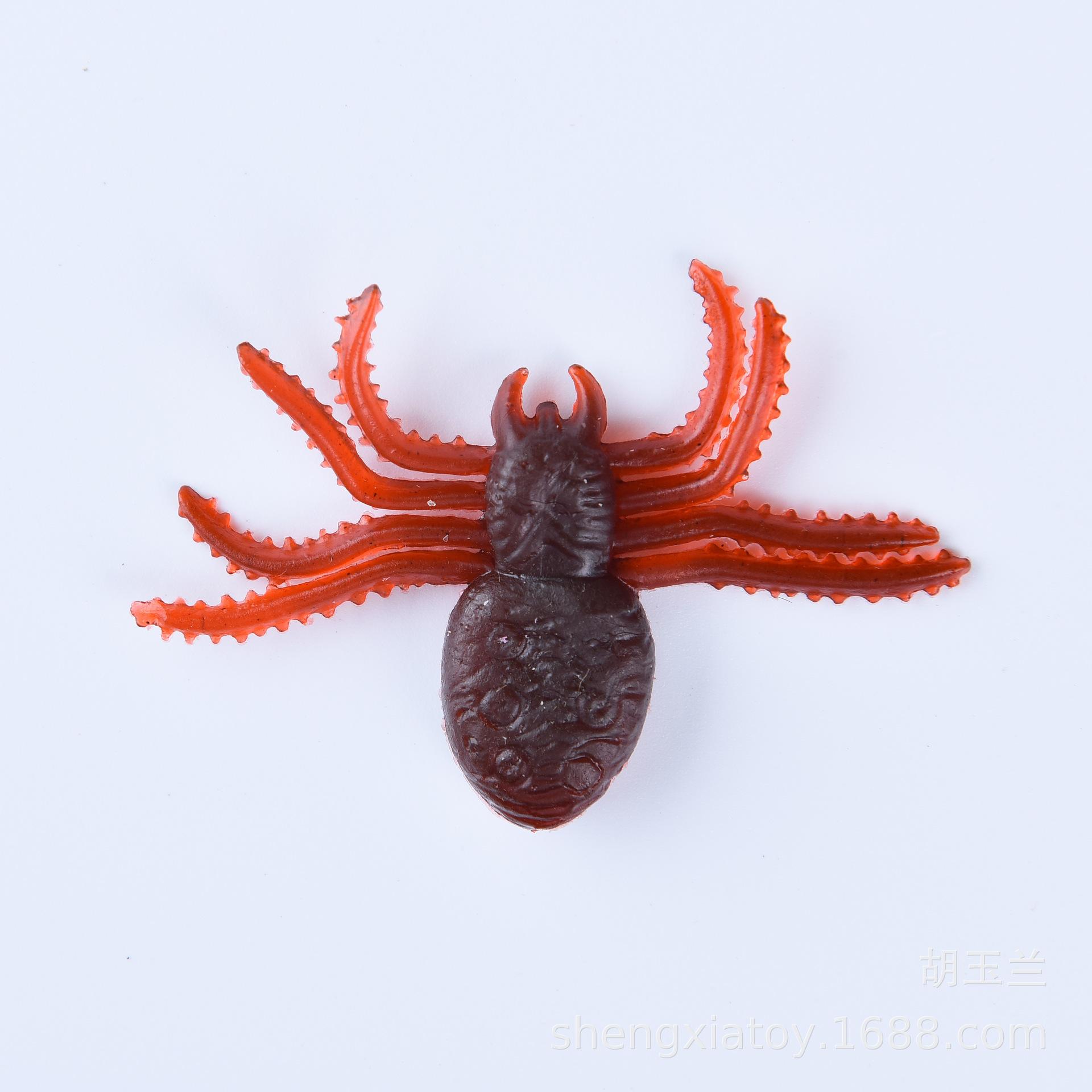 Cross-border Halloween fun prank simulation spider model toy April Fool's Day prank simulation insect prank toy details Picture