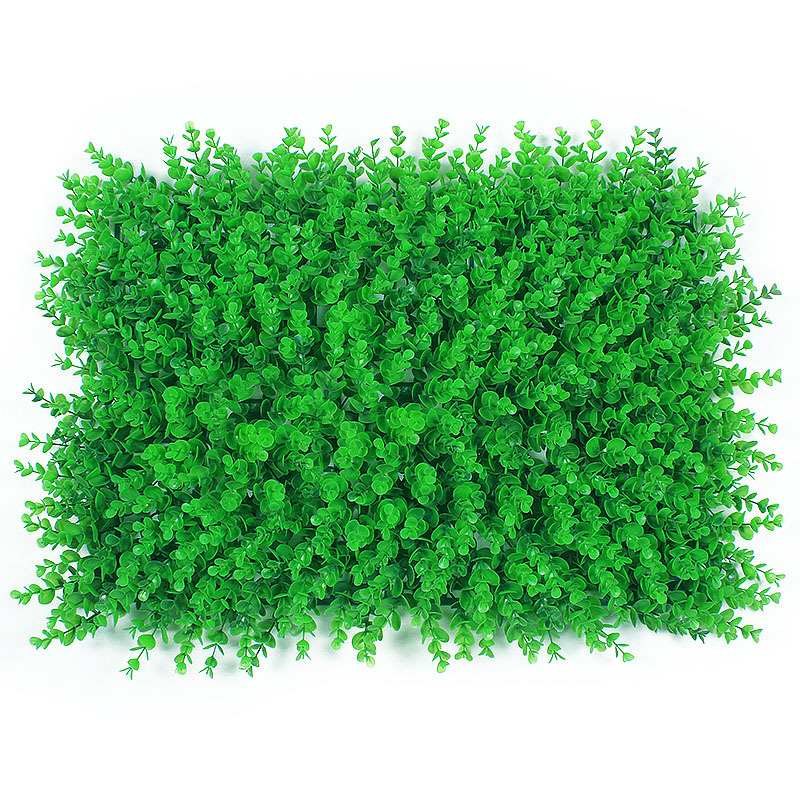 Artificial plant wall, lawn decoration, green plant wall, plastic turf, Milan eucalyptus lawn decoration, background wall, flower wall Item Picture