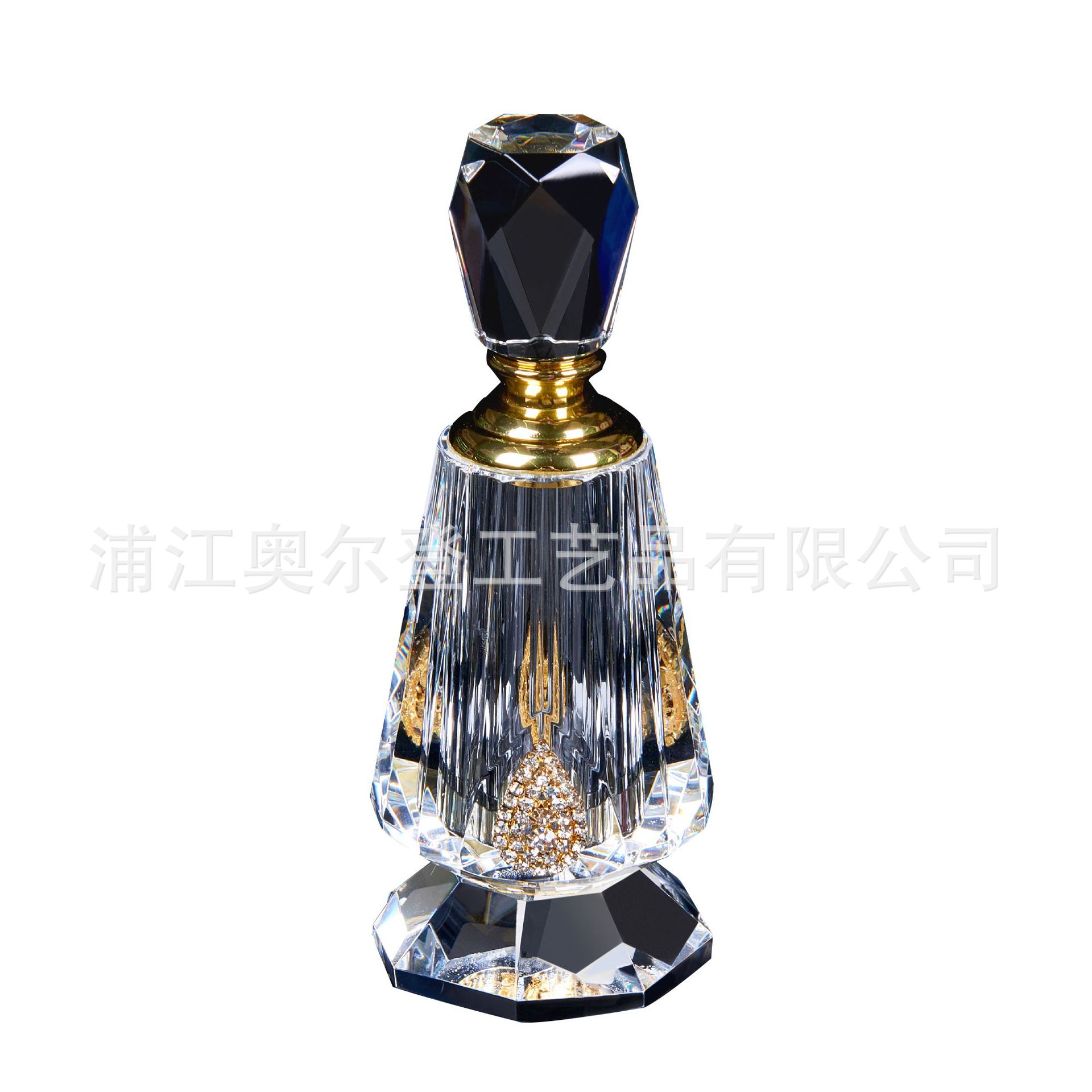 Donghai Crystal Middle East Perfume Bottle, 30ml Essential Oil bottle, Heart-shaped essence bottle, Aromatherapy bottle, Air outlet Perfume bottle Item Picture