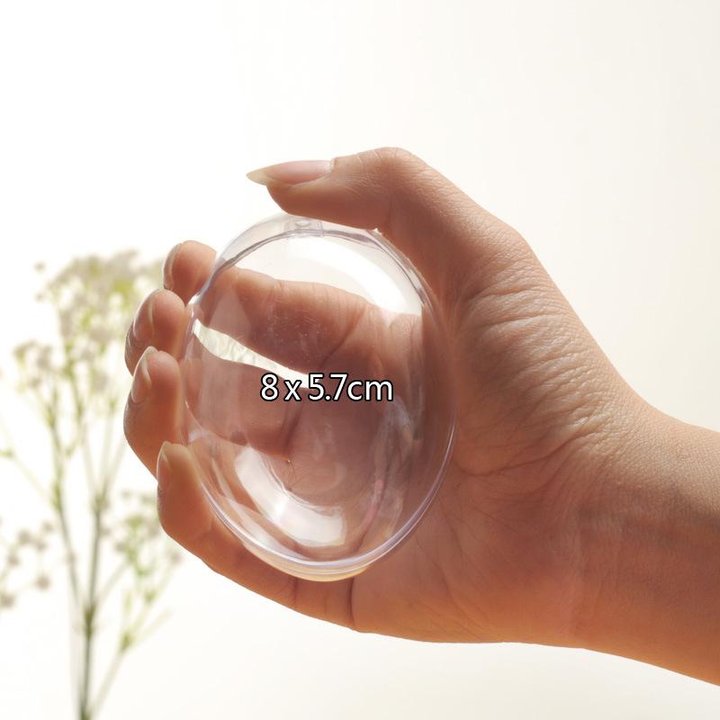 高透明圣诞球空心塑料圆球PS食品级环保糖果盒装饰用品永生花吊球详情图11