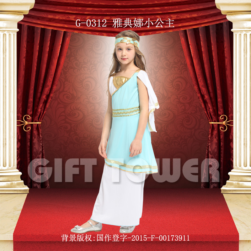 Stage performance costume Princess series clothing G-0312 Little Princess performance costume Children long-sleeved princess details Picture