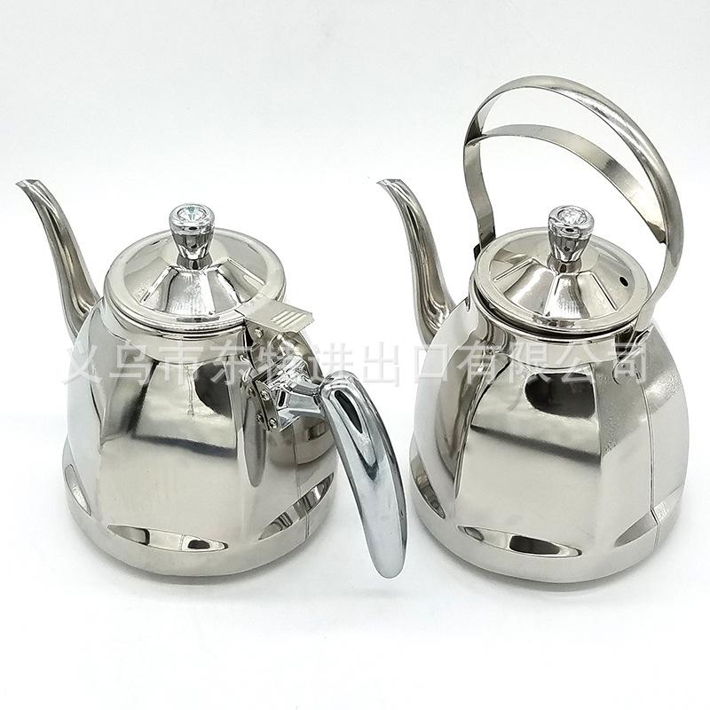 厂家直销不锈钢水壶1.5L茶壶咖啡壶冷水壶酒店餐厅创意六角壶