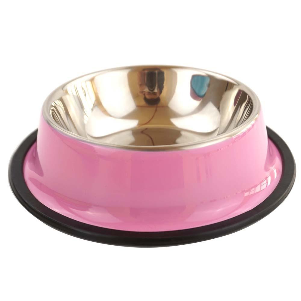 Fengpei Colorful stainless steel dog and cat bowls, spray-painted anti-slip pet bowls, dog basins, colorful dog bowls, pet supplies wholesale undefined