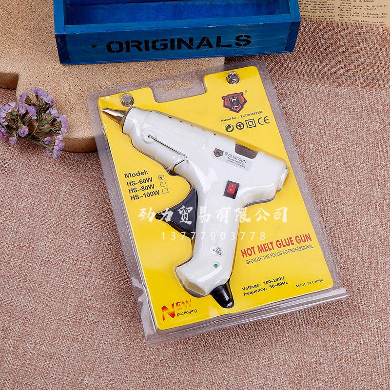 Factory direct sales of copper head hot melt glue guns 100W, 120W, 150W with switch dispensing machine, 11mm glue stick coating machine Specification image