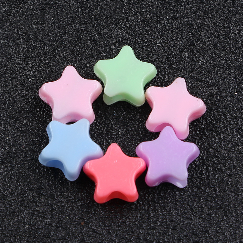Direct sales and wholesale of four types of straight-hole and large-hole acrylic diy handcrafted beaded materials for children's educational toys undefined