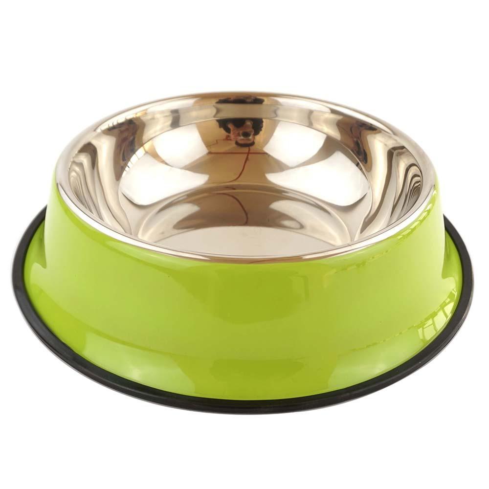 Fengpei Colorful stainless steel dog and cat bowls, spray-painted anti-slip pet bowls, dog basins, colorful dog bowls, pet supplies wholesale undefined
