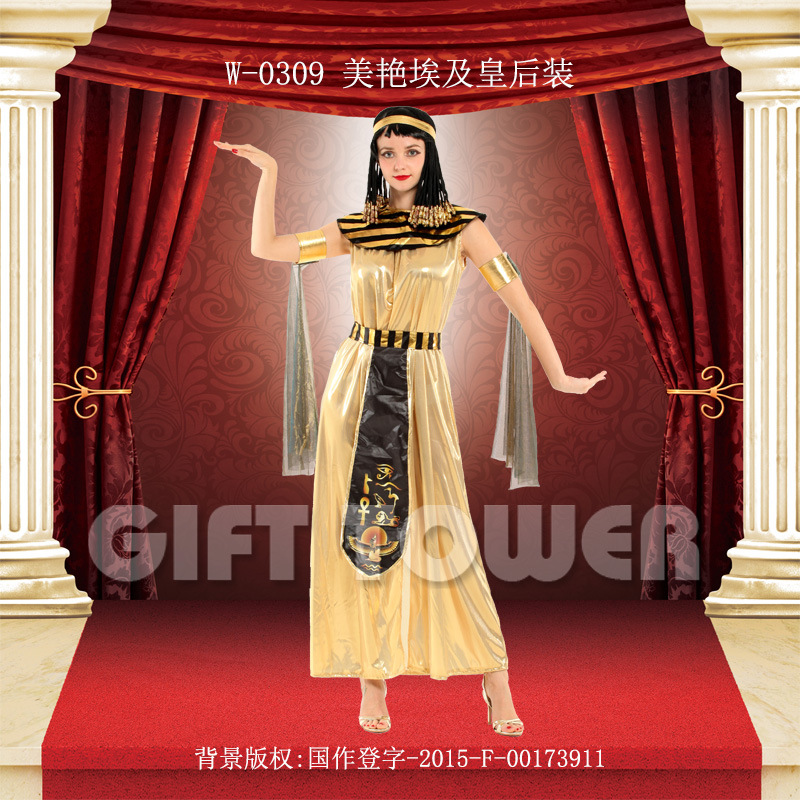 狂欢节服装舞台表演服W-0309美艳埃及装