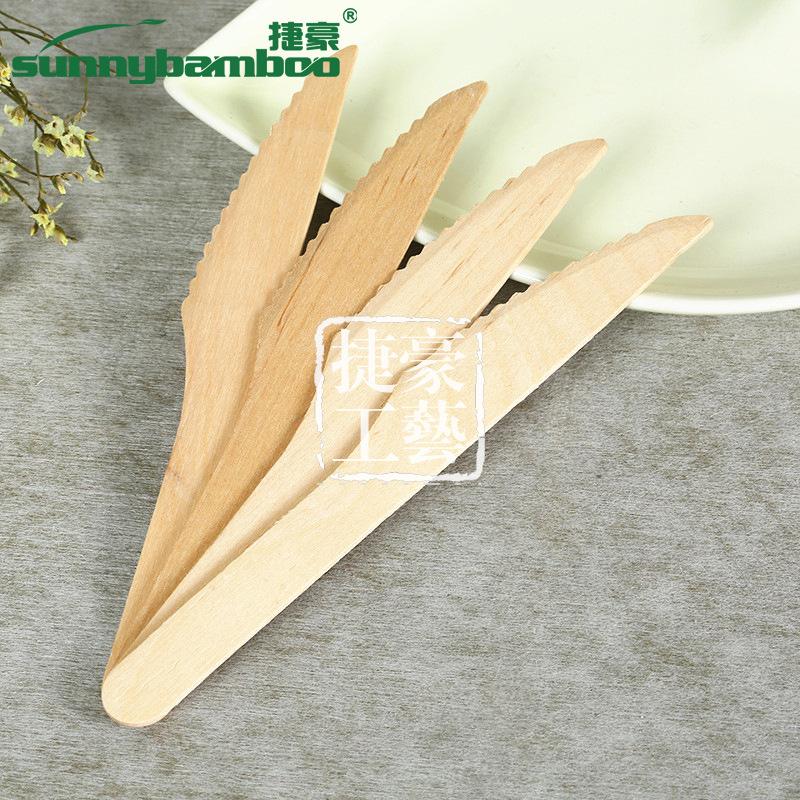 Disposable knives, forks, spoons, high-quality wooden knives, disposable tableware, bread and fruit slicing, wooden knives wholesale