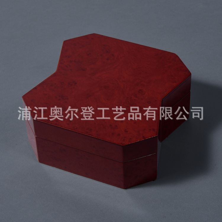 Customized diamond-shaped wooden box packaging box, crystal essential oil bottle, perfume bottle 3ml, custom-made Q-version perfume bottle logo manufacturer Specification image