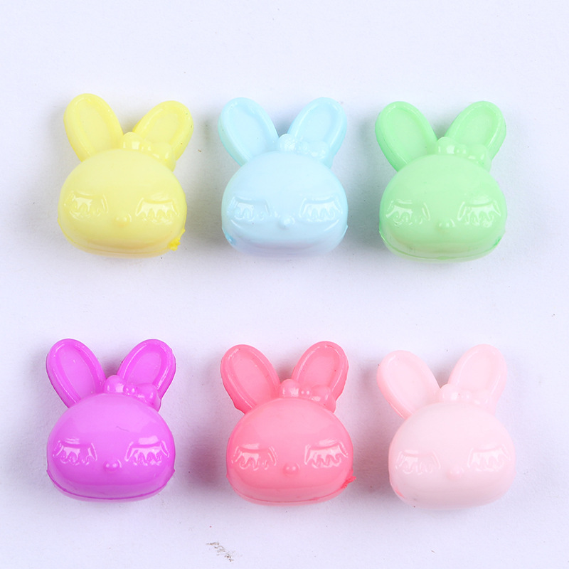 Spring-colored handmade beaded cartoon animal style straight-hole irregular-shaped beads diy children's educational toy beads accessories undefined