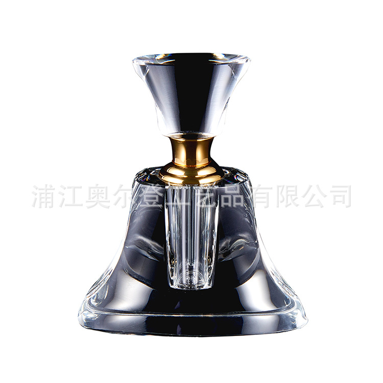 5ml essential oil bottle, car-carrying perfume bottle, screw-top rotating transparent crystal raw material essential oil bottle, high-end customization Item Picture