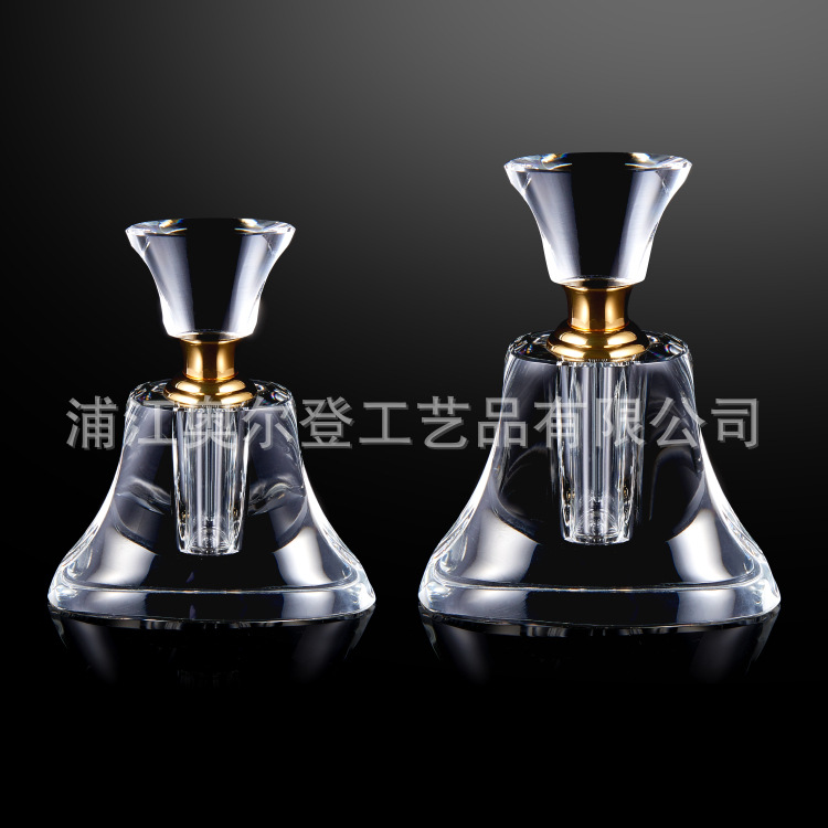 5ml essential oil bottle, car-carrying perfume bottle, screw-top rotating transparent crystal raw material essential oil bottle, high-end customization Specification image