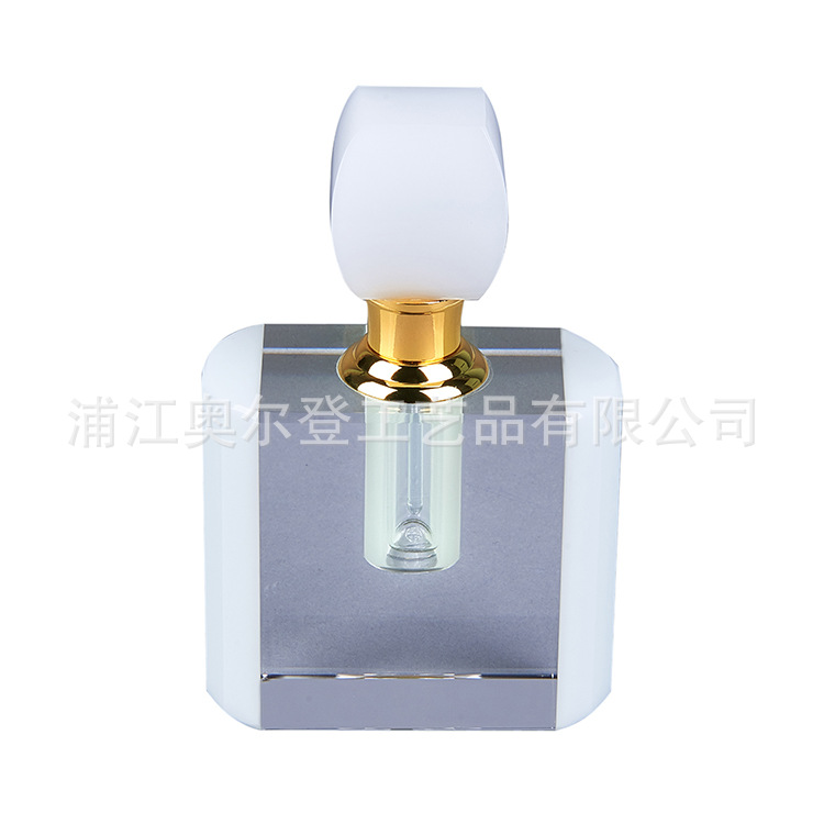 K101 Premium two-sided white crystal essential oil bottle, 3ml body perfume bottle, screw-top premium empty perfume bottle, portioned bottle, Alden Item Picture