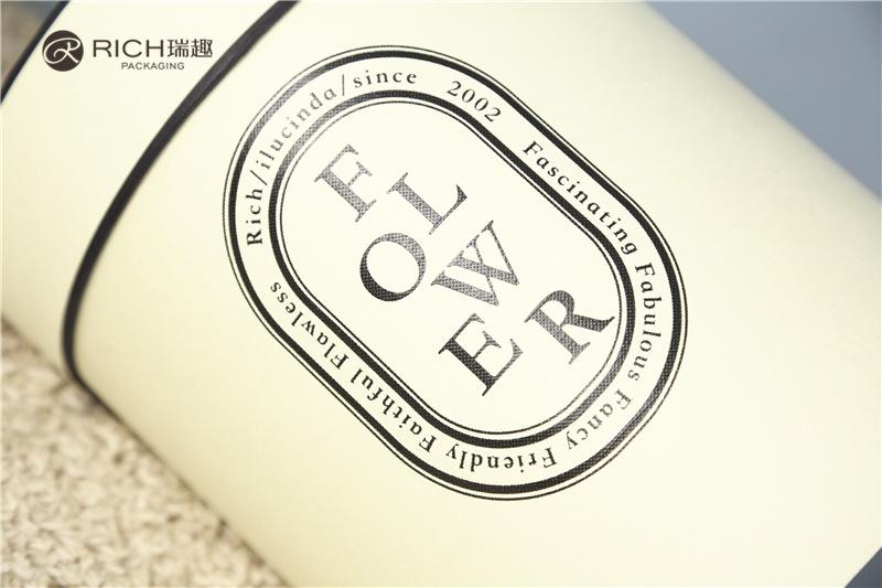 Ruiqu Zumalong waterproof round bucket Flower box and low bucket two-piece set of flower bouquet packaging gift box details Picture