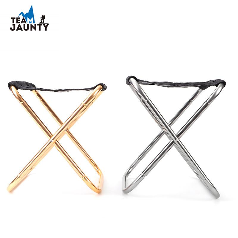 Outdoor folding chairs, camping fishing chairs, barbecue stools, folding stools, train stools, camping aluminum alloy portable small stools, stools Item Picture
