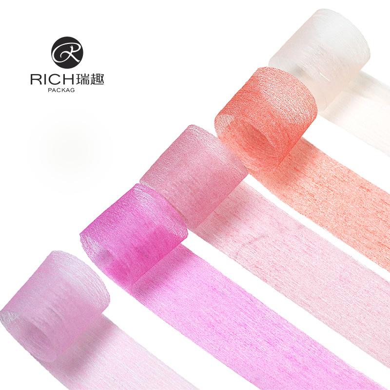 瑞趣新款鲜花包装缎带rh花带花店鲜花素色丝带扎带