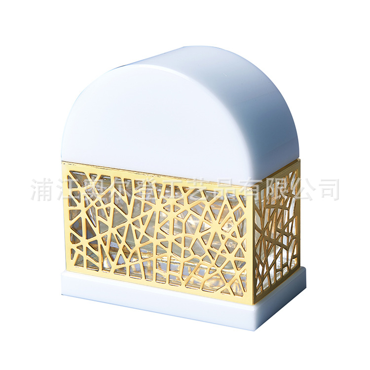 创意乳白K9水晶精油瓶子30ml滴管香水瓶车载迷你香水瓶白底实物图