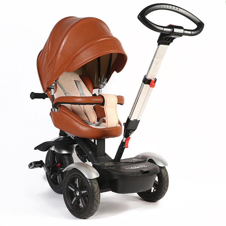 跨境多功能儿童三轮车宝宝脚踏车8个月-8岁婴幼儿360度旋转手推车