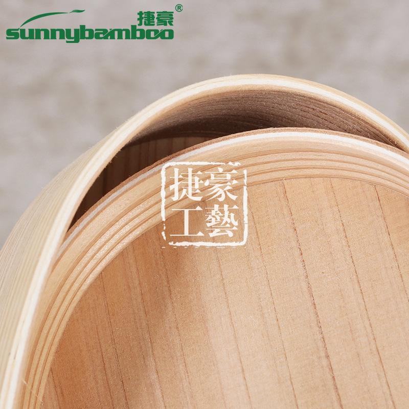 Hot-selling Japanese-style wooden single-layer bento boxes on Taobao, simple and creative wooden lunch boxes wholesale, and customizable food storage boxes Item Picture