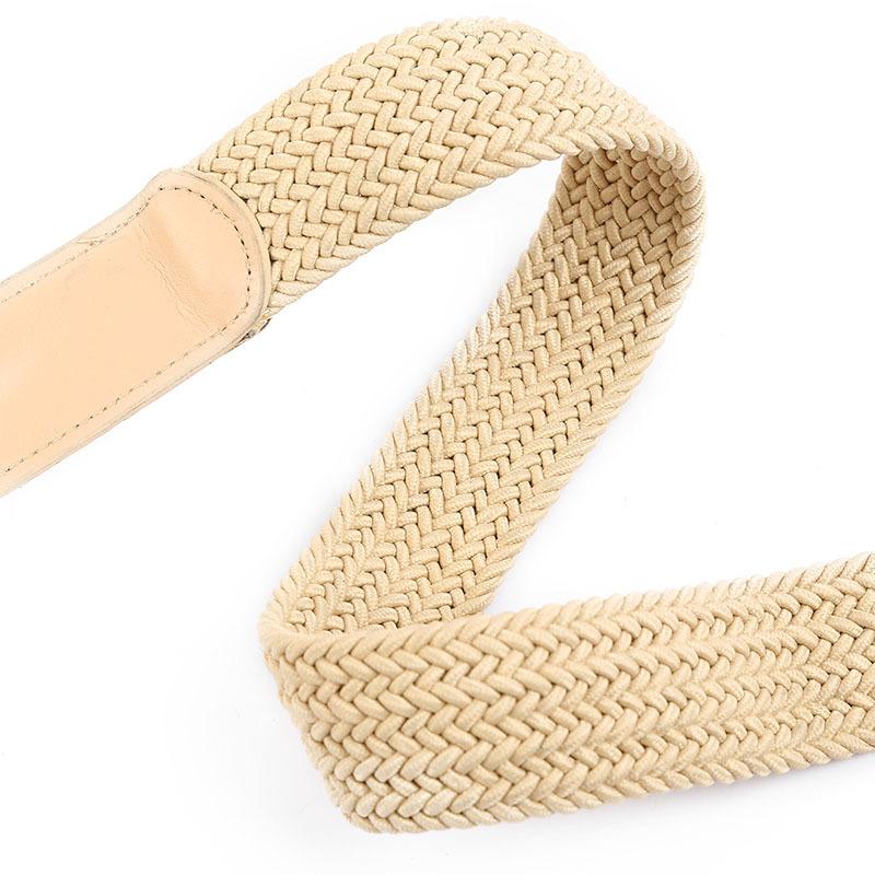 2023 New style elastic woven belt, multi-color retro buckle elastic belt, suitable for both men and women, factory wholesale Item Picture