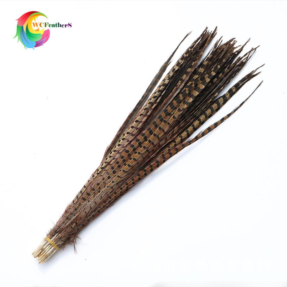 温册羽毛 厂家直销15-65cm天然山鸡尾七彩山鸡舞台演出剧组专用细节图