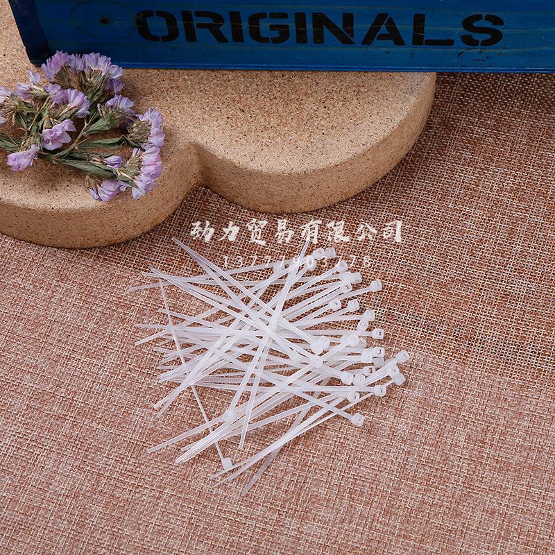 Nylon cable ties 3*80 self-locking nylon cable ties, silicone harmless cable ties, data cable ties Specification image