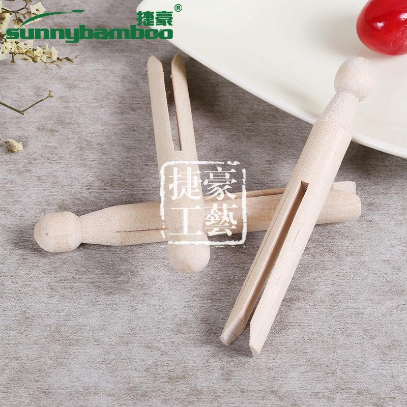Early childhood education tools, natural wood-colored doll holders, children's educational wooden toys, wooden round heads, DIY doll holders, drying clothes holders Specification image