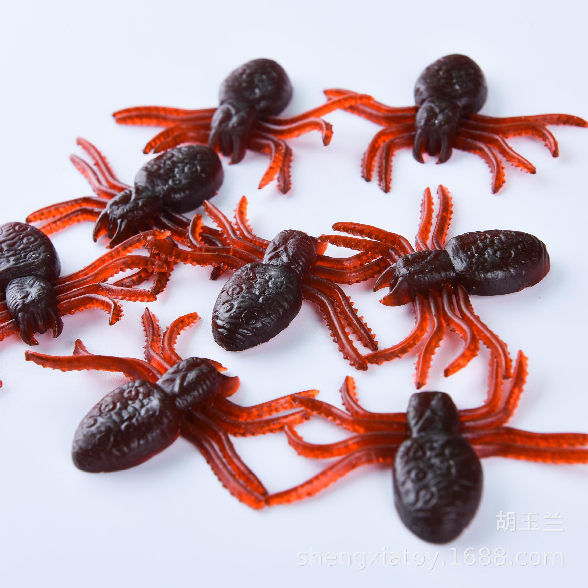Cross-border Halloween fun prank simulation spider model toy April Fool's Day prank simulation insect prank toy Application Scenario